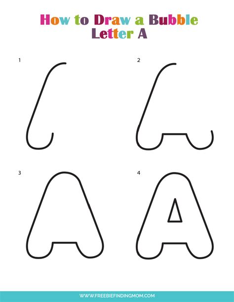 How to Draw Bubble Letters