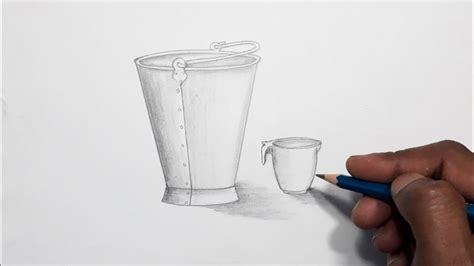 Line drawing of Coffee Mug "Buckets"/ Sew Simple! All