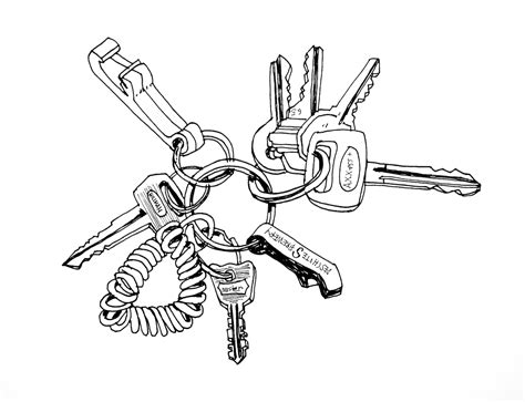 Car Key Drawing Free download on ClipArtMag