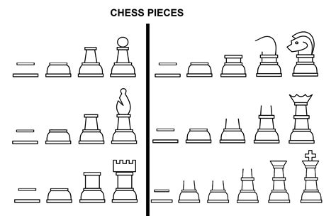 How to draw chess, draw chess pieces, simple drawings, 