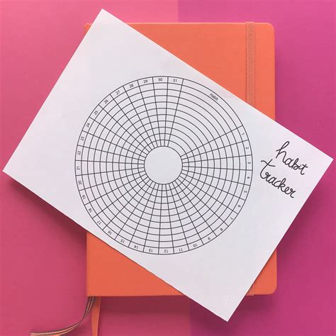 How To Draw Circular Habit Tracker