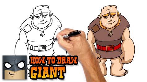 How to draw Boxer Giant from Clash of Clans Step by step