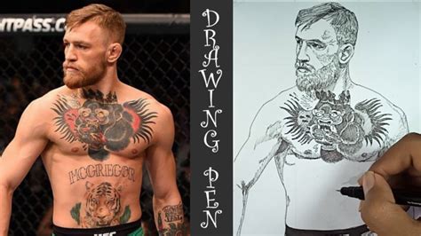 how to draw conor mcgregor