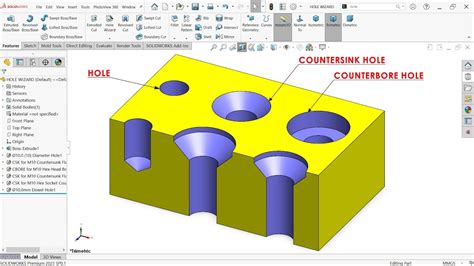 How To Draw Countersink In Solidworks