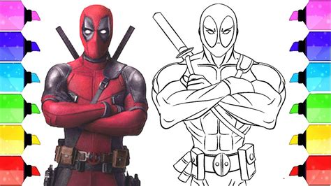 how to draw deadpool easy