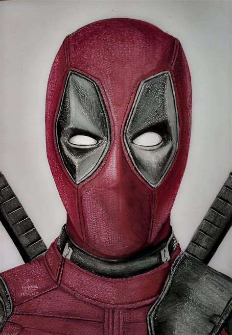 how to draw deadpool mask