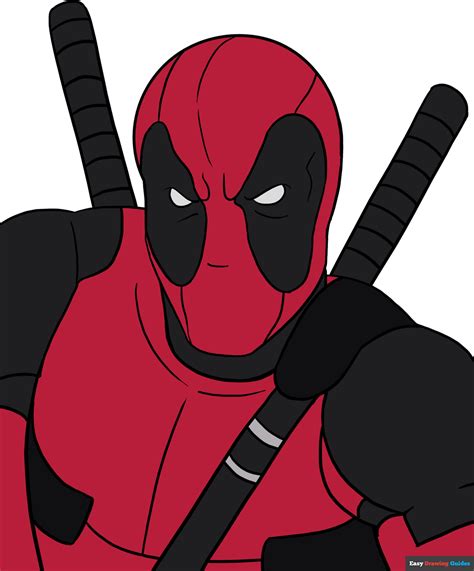 how to draw deadpool sketch