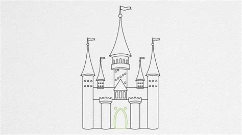 Walt Disney World cinderella Castle Drawing Walt Disney