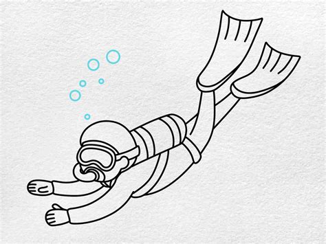 How To Draw Diving