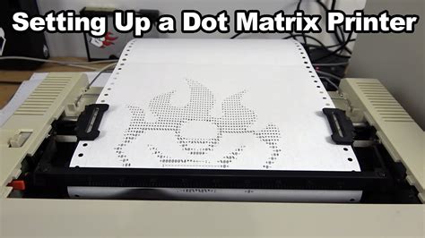 how to draw dot matrix printer