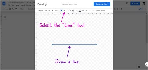 how to draw dotted line in google docs