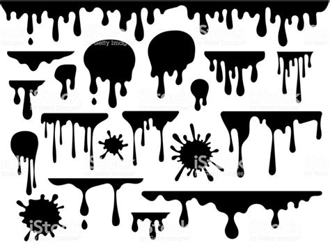 8 Paint Drip Vector Images Vector Paint Splatter and