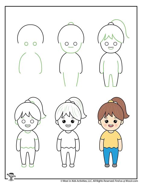 how to draw easy kids
