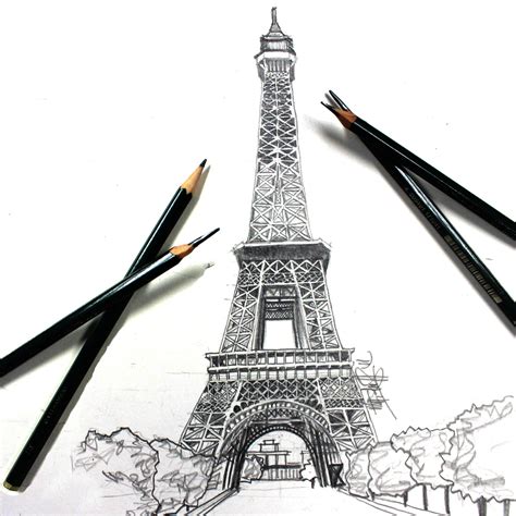 Top How To Draw Eiffel Tower 2023 Updated