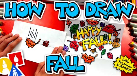 How To Draw A Fall Folding Surprise 🍁 Art For Kids Hub
