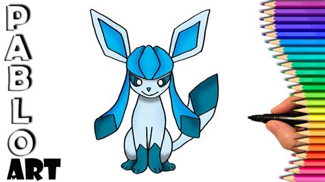 How To Draw Glaceon From Pokemon, Step by Step, Drawing