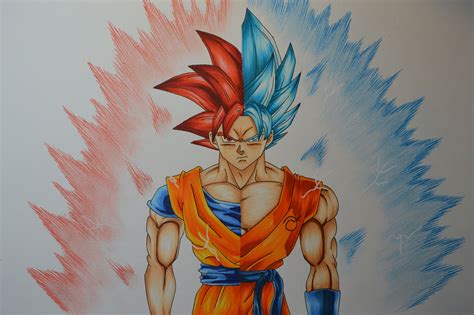 Goku Super Saiyan God by Sevolfo on DeviantArt