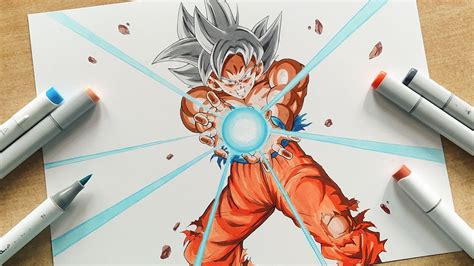 How to Draw Ultra Instinct Goku from Dragonball Super