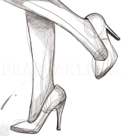 How To Draw Heels