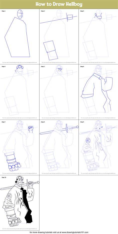 Guilherme raffide how to draw HellBoy Ou como desenhar o HellBoy