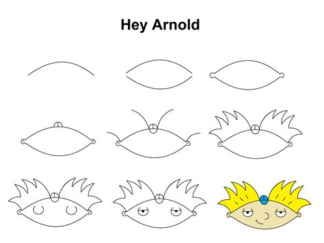 How to Draw Gerald Johanssen from Hey Arnold! printable