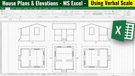 how to draw house map in excel