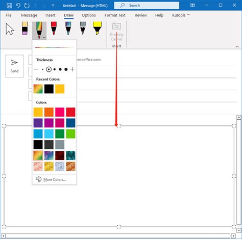How To Draw In Outlook