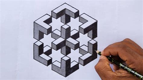 how to draw isometric step by step