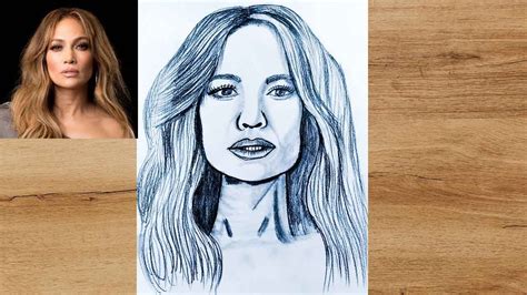 Drawing Jennifer Lopez II How to Draw Jennifer Lopez