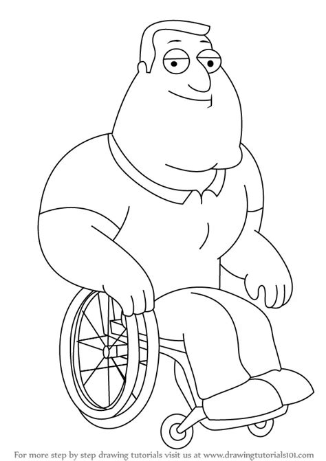 Learn How to Draw Joe Swanson from Family Guy (Family Guy