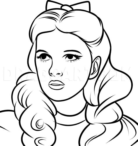 Speed drawing Judy garland, the wizard of Oz YouTube