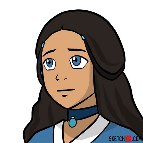 Step by Step How to Draw Katara from Avatar The Last