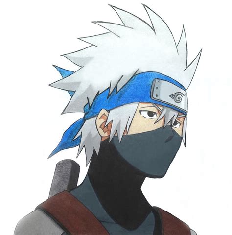 how to draw kid kakashi