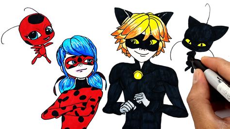 How To Draw Ladybug And Cat Noir Together