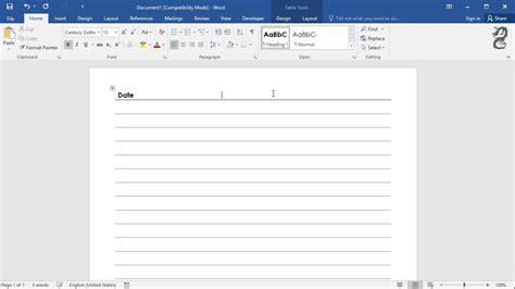 How To Draw Lined Paper In Word
