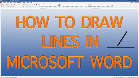 how to draw lines around text in word