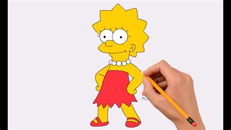 how to draw lisa from simpsons