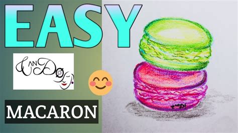 How to draw macaroon step by step Art drawings for kids