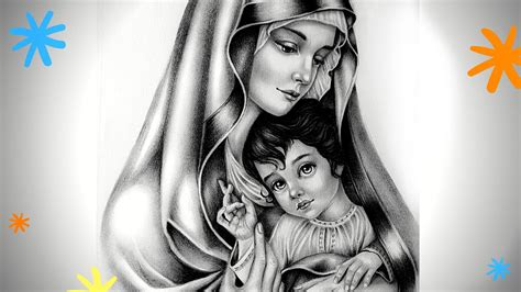 Virgin Mary Drawings Free download on ClipArtMag