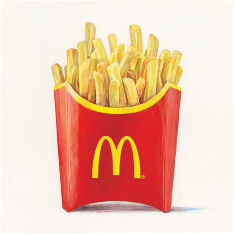 how to draw mcdonald's chips