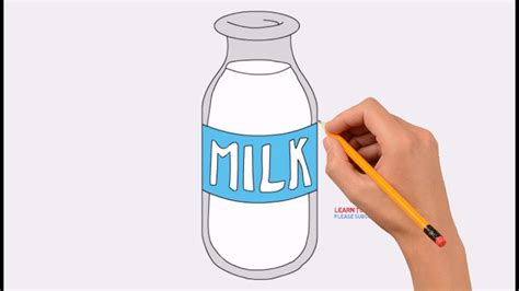 손그림 일러스트 우유병 그리기 How to draw a milk bottle YouTube