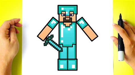 Minecraft Steve in Diamond Armor Large Scale Figure