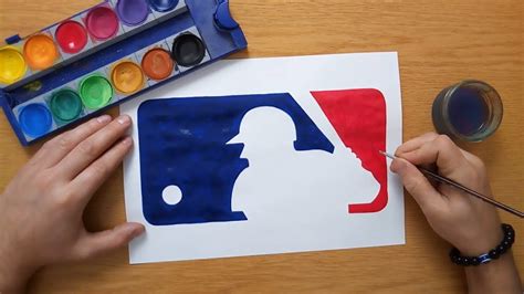 How to draw Washington Nationals logo MLB logos Step