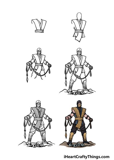 Step by Step How to Draw Kitana from Mortal Kombat