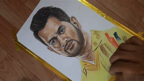 M.S. Dhoni drawing M.S. Dhoni the untold story YouTube