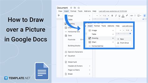 how to draw over a picture in google docs
