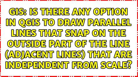 how to draw parallel lines in qgis