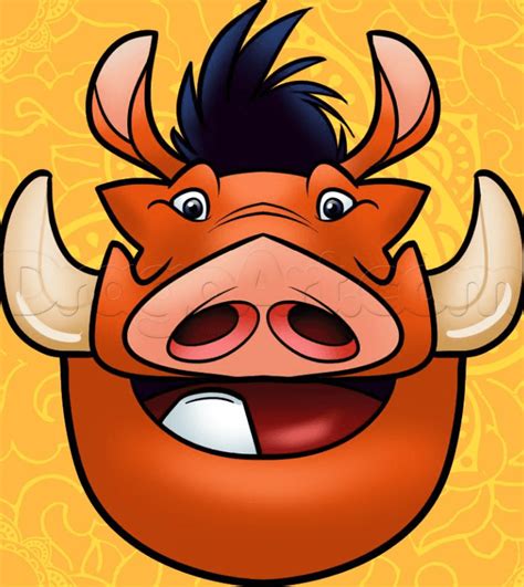 How to draw Pumba ️ ️ ️ Fun and easy drawings for kids ️