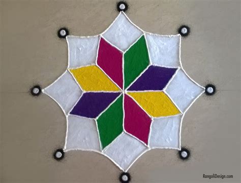 SIMPLE FRIDAY DEEPAM RANGOLI DESIGN FOR BEGINNERS WITH