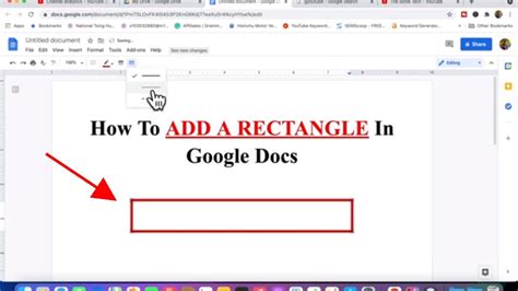 how to draw rectangle in google docs